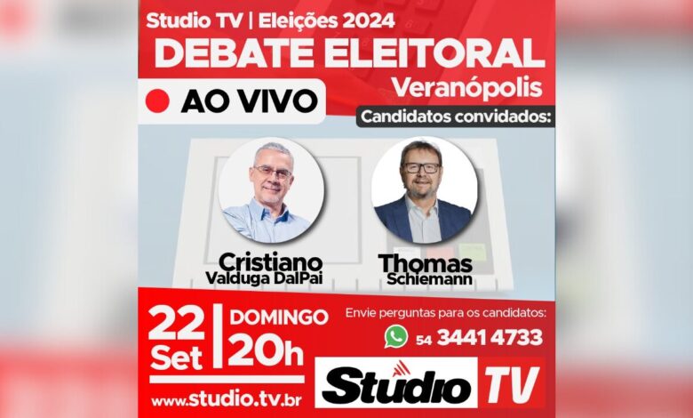 Studio Notícias | Studio TV Studio promove Grande Debate Eleitoral neste domingo