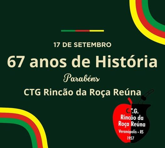 Studio Notícias | Studio TV CTG Rincão da Roça Reúna de Veranópolis completa 67 anos de história