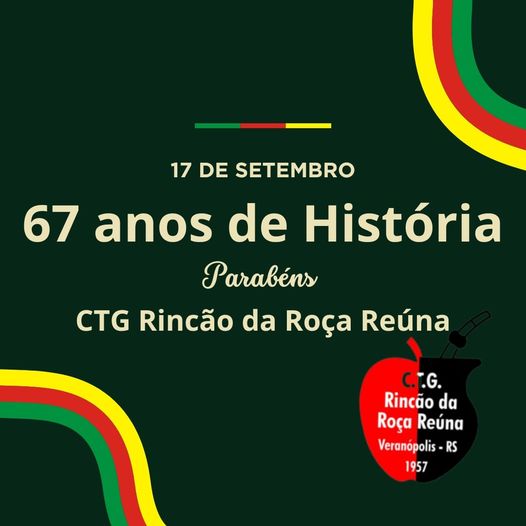 CTG Rincão da Roça Reúna de Veranópolis completa 67 anos de história 1 Studio Notícias | Studio TV CTG Rincão da Roça Reúna de Veranópolis completa 67 anos de história