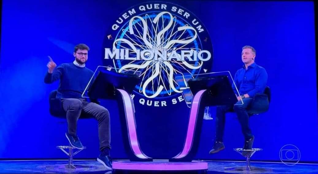 Garibaldense fica a uma pergunta do milhão no “Quem Quer Ser Um Milionário” da Globo 1 Studio Notícias | Studio TV Garibaldense fica a uma pergunta do milhão no “Quem Quer Ser Um Milionário” da Globo