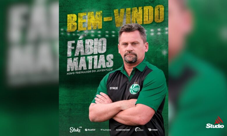 Studio Notícias | Studio TV Fábio Matias é o novo técnico do Juventude