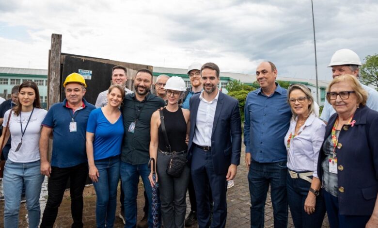 Studio Notícias | Studio TV Governador Eduardo Leite realiza vistoria na revitalização da Estação Férrea de Caxias do Sul, na Serra
