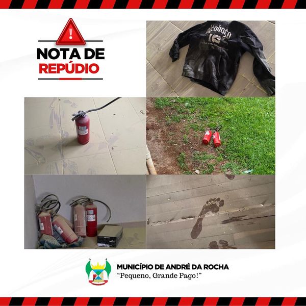 Studio Notícias | Studio TV Nota de Repúdio: Prefeitura de André da Rocha se manifesta contra ato de vandalismo