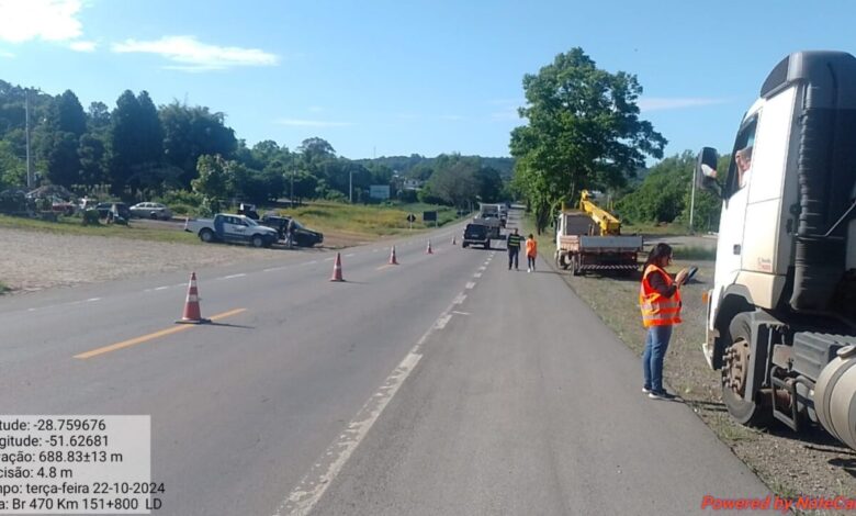 Studio Notícias | Studio TV DNIT realiza pesquisa de origem e destino na BR-470; ação faz parte do projeto para pavimentação da rodovia entre Lagoa Vermelha e André da Rocha