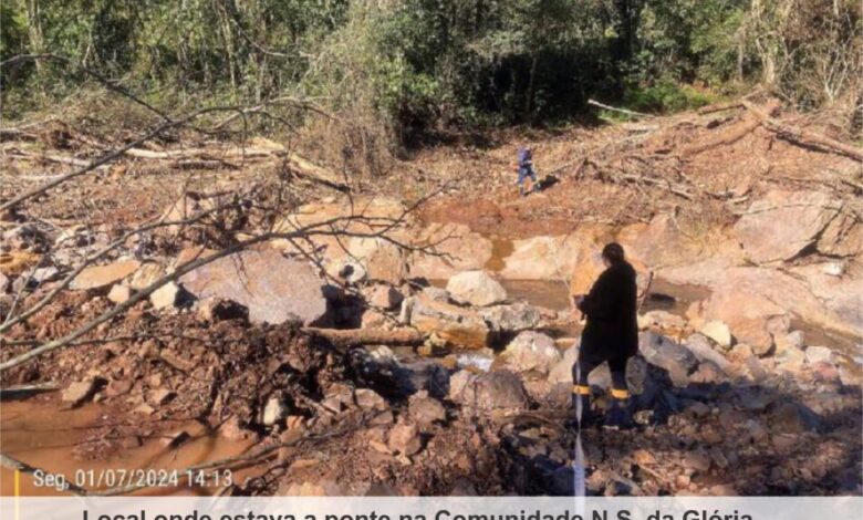 Studio Notícias | Studio TV Veranópolis busca mais de R$ 10 milhões para reconstrução de pontes afetadas por eventos climáticos