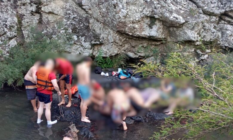 Studio Notícias | Studio TV Dois jovens morrem afogados na cachoeira do Rio São Marcos