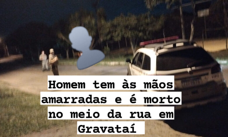 Studio Notícias | Studio TV Homem é encontrado morto com mãos amarradas em Gravataí: caso envolve sinais de extrema violência