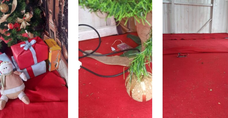Prefeitura de Fagundes Varela repudia atos de vandalismo na casinha do Papai Noel 1 Studio Notícias | Studio TV Prefeitura de Fagundes Varela repudia atos de vandalismo na casinha do Papai Noel