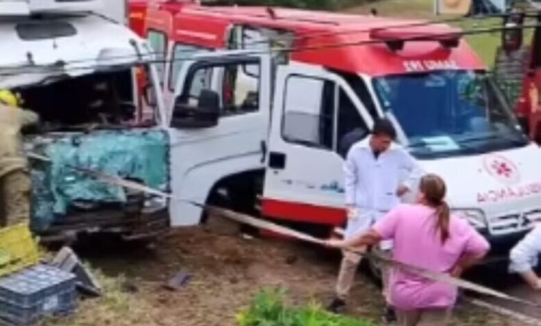 Studio Notícias | Studio TV Caminhão sofre acidente e deixa feridos entre Nova Prata e Protásio Alves
