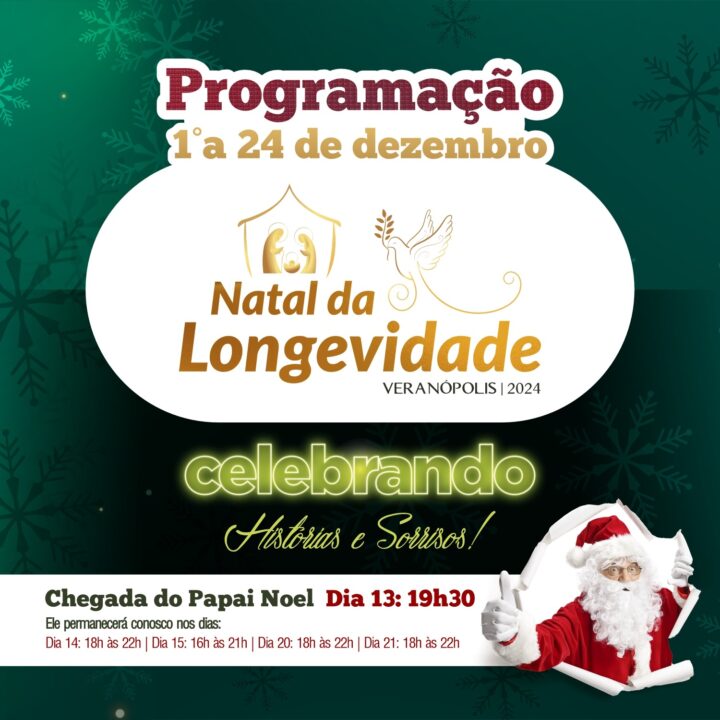 Confira a programação completa do Natal da Longevidade de Veranópolis 1 Studio Notícias | Studio TV Confira a programação completa do Natal da Longevidade de Veranópolis