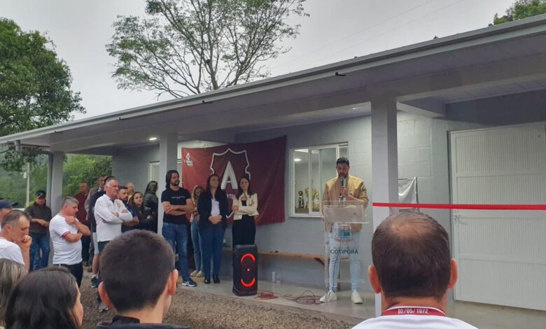 Studio Notícias | Studio TV Cotiporã inaugura nova sede esportiva com investimento de R$ 245 mil