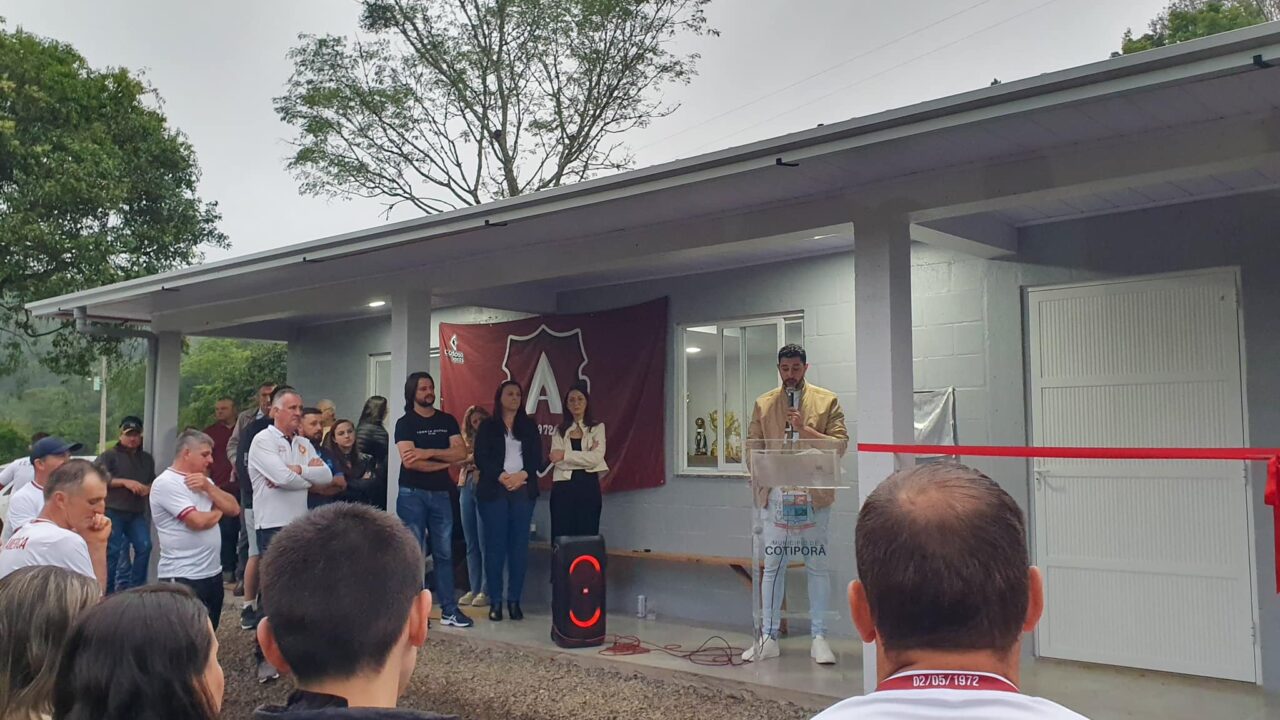 Cotiporã inaugura nova sede esportiva com investimento de R$ 245 mil 1 Studio Notícias | Studio TV Cotiporã inaugura nova sede esportiva com investimento de R$ 245 mil