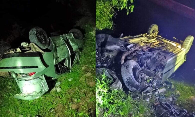 Studio Notícias | Studio TV Homem fica ferido após veículo cair de ponte na ERS-122, em São Sebastião do Caí
