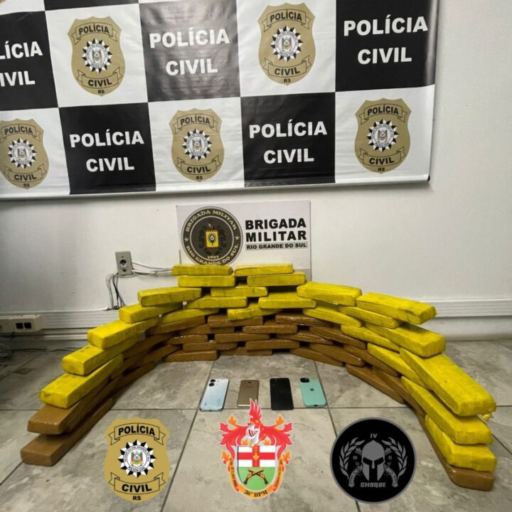 Forças de Segurança realizam maior apreensão de maconha da história de São Marcos 1 Studio Notícias | Studio TV Forças de Segurança realizam maior apreensão de maconha da história de São Marcos