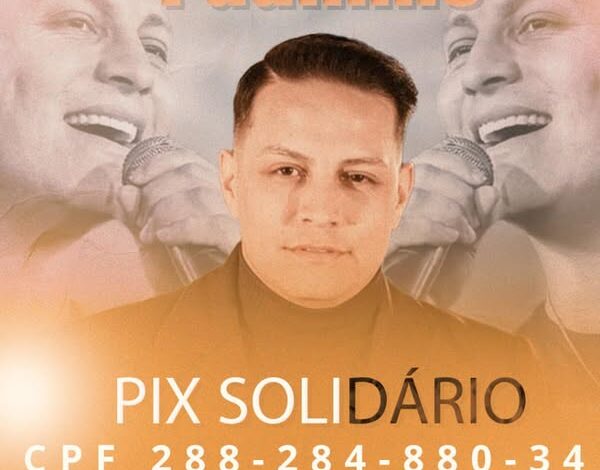 Studio Notícias | Studio TV Banda Os Atuais cria Pix solidário para ajudar no tratamento do cantor Paulinho Dill