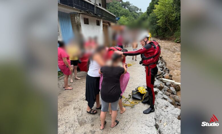Studio Notícias | Studio TV Menino de 10 anos é resgatado pelo Corpo de Bombeiros após ficar ilhado em arroio em Bento Gonçalves