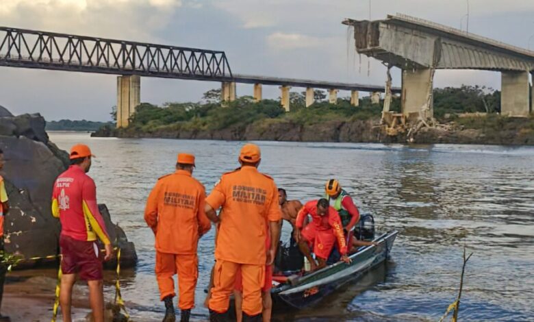 Studio Notícias | Studio TV Queda da ponte sobre Rio Tocantins: mergulhadores retomam buscas por desaparecidos