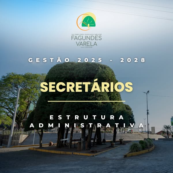 Conheça os secretários municipais da gestão 2025-2028 em Fagundes Varela 1 Studio Notícias | Studio TV Conheça os secretários municipais da gestão 2025-2028 em Fagundes Varela