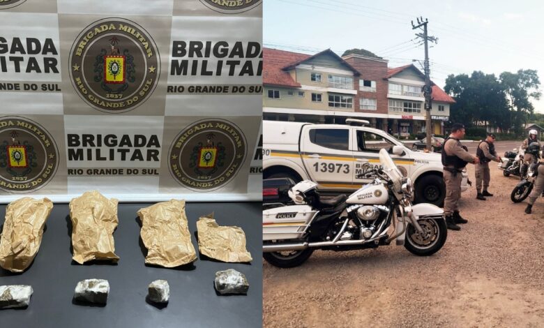 Studio Notícias | Studio TV Brigada Militar prende traficante com 158 gramas de maconha em Nova Petrópolis