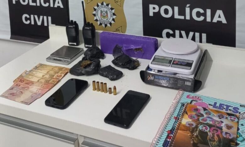 Studio Notícias | Studio TV Homem é preso por tráfico de drogas em operação conjunta da Brigada Militar e Polícia Civil em São Marcos