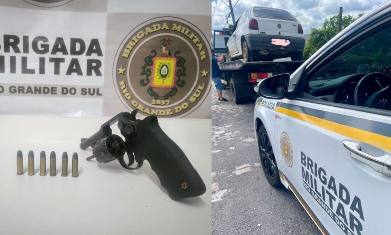 Studio Notícias | Studio TV Brigada Militar de São Marcos prende homem por porte ilegal de arma e receptação