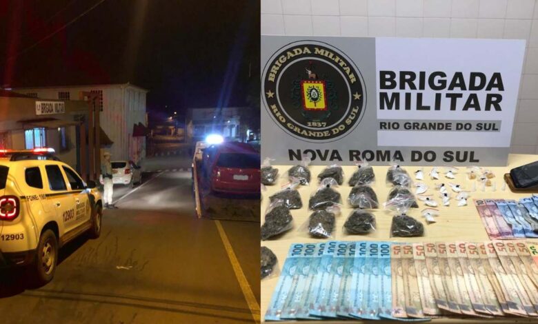 Studio Notícias | Studio TV Casal é preso por tráfico de drogas em Nova Roma do Sul após abordagem da Brigada Militar