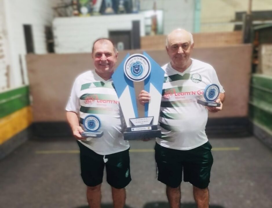 Joel e Loio são campeões invictos no Campeonato de Duplas acima de 60 anos de Bocha 2025 1 Studio Notícias | Studio TV Joel e Loio são campeões invictos no Campeonato de Duplas acima de 60 anos de Bocha 2025