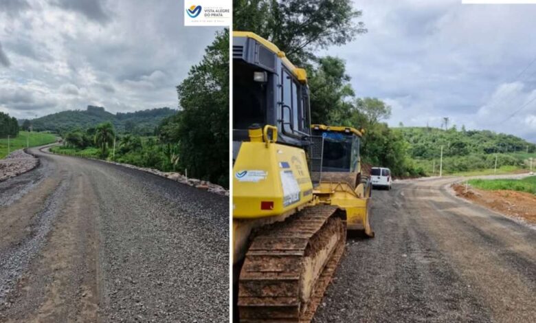 Studio Notícias | Studio TV Avanço nas obras da ERS-441 em Vista Alegre do Prata