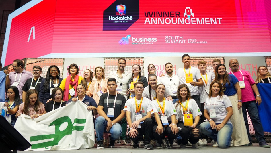 Com número recorde de inscrições, Secretaria da Educação divulga as seis equipes selecionadas para o HackaTchê Business 1 Studio Notícias | Studio TV Com número recorde de inscrições, Secretaria da Educação divulga as seis equipes selecionadas para o HackaTchê Business