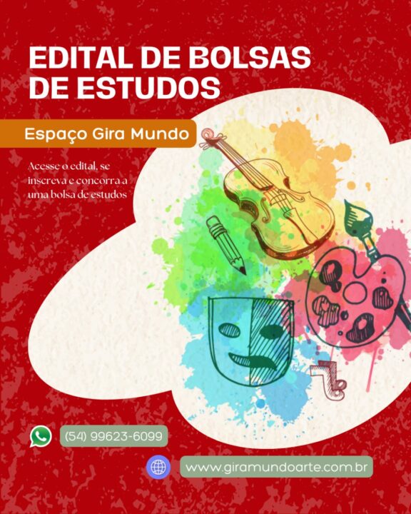 Espaço Gira Mundo anuncia edital para bolsas de estudo gratuitas 2 Studio Notícias | Studio TV Espaço Gira Mundo anuncia edital para bolsas de estudo gratuitas
