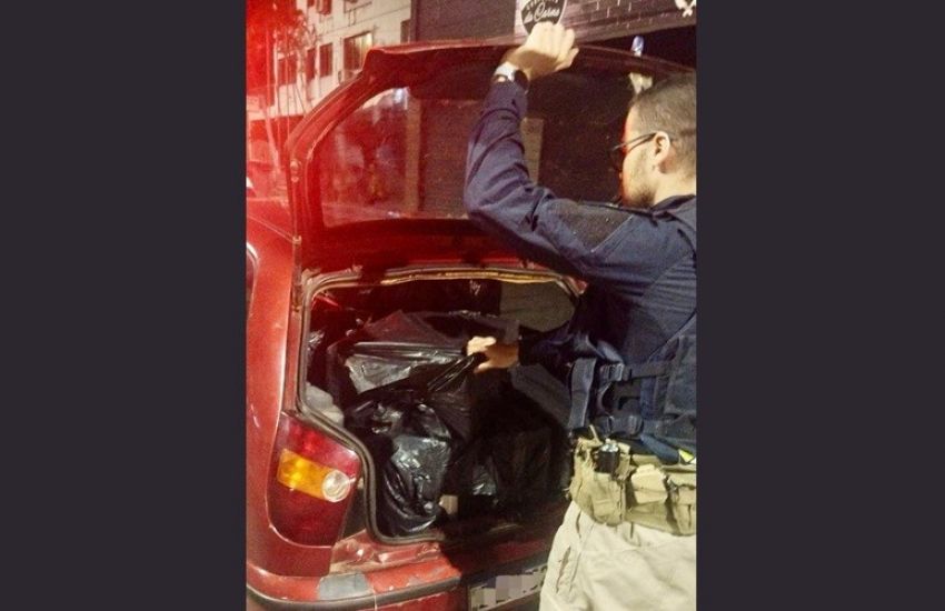 PRF apreende mais de 6 mil maços de cigarros contrabandeados na BR-290, em Uruguaiana 1 Studio Notícias | Studio TV PRF apreende mais de 6 mil maços de cigarros contrabandeados na BR-290, em Uruguaiana