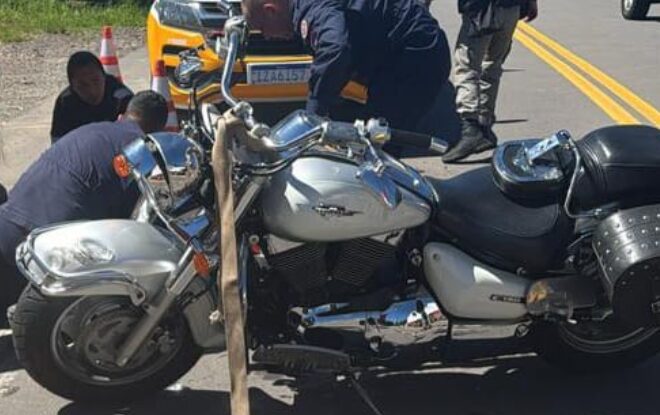Studio Notícias | Studio TV Motociclista é resgatado de helicóptero após colisão com caminhão na Rota do Sol