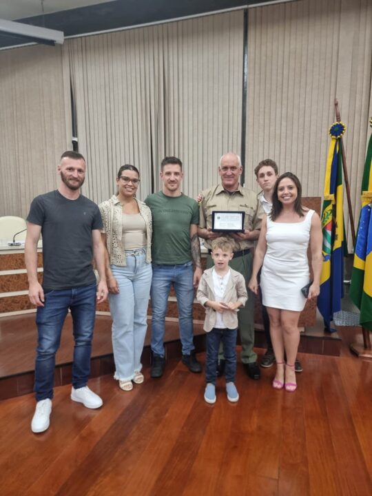 Câmara de Vereadores homenageia 1º Sargento da Brigada Militar em Nova Bassano 4 Studio Notícias | Studio TV Câmara de Vereadores homenageia 1º Sargento da Brigada Militar em Nova Bassano