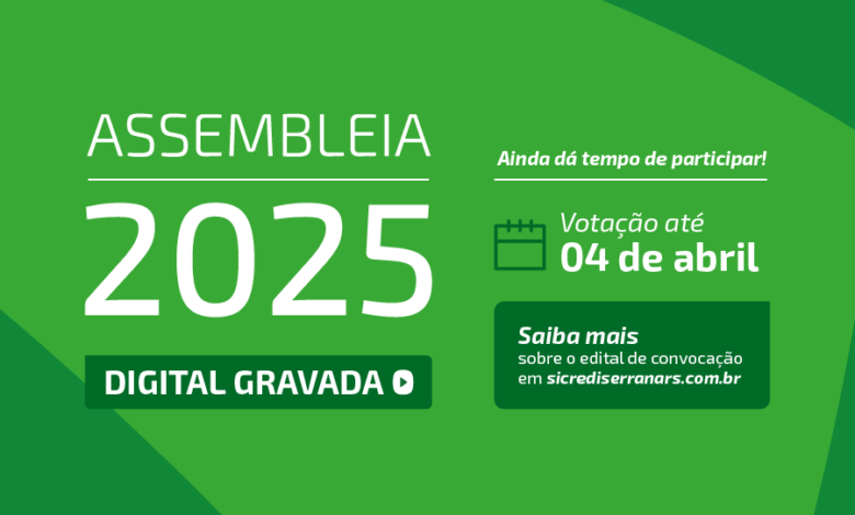 Studio Notícias | Studio TV Sicredi Serrana: associados podem votar na Assembleia Digital Gravada até 04 de abril