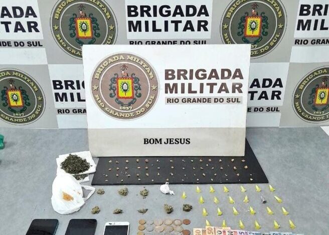 Studio Notícias | Studio TV Brigada Militar prende casal por tráfico de drogas em Bom Jesus