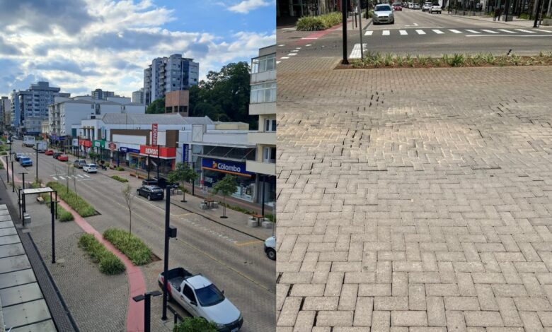 Studio Notícias | Studio TV Trecho revitalizado da Avenida Júlio de Castilhos passará por reparos em Veranópolis