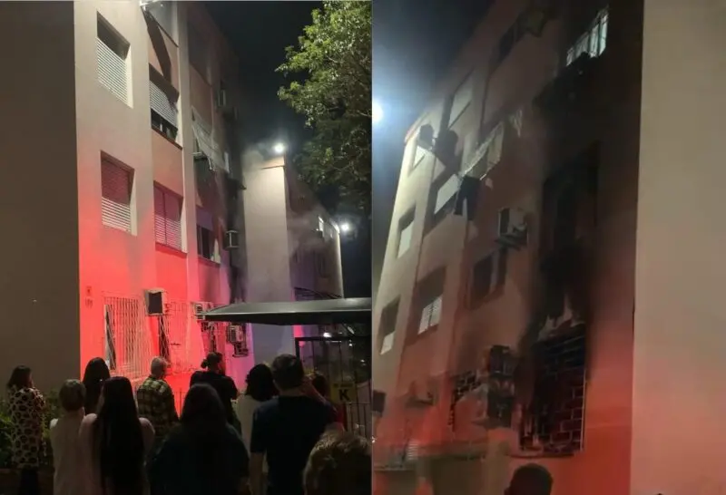 Studio Notícias | Studio TV Fogo em apartamento causa evacuação de prédio em Porto Alegre