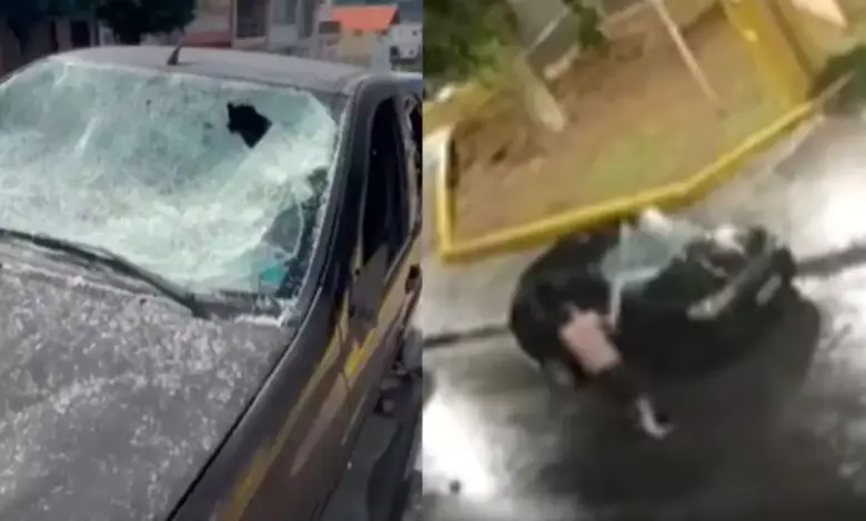 Studio Notícias | Studio TV Motociclista quebra carro errado por engano e sofre fratura exposta na mão