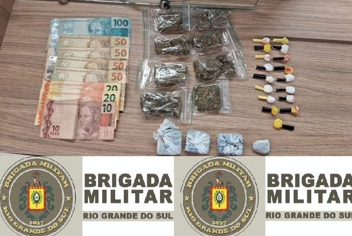 Studio Notícias | Studio TV Brigada Militar prende dois homens com drogas prontas para venda em Carlos Barbosa