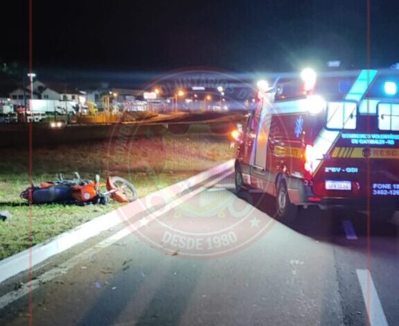 Studio Notícias | Studio TV Motociclista fica ferido em acidente na BR-470 em Garibaldi