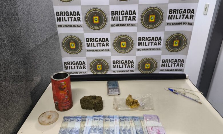 Studio Notícias | Studio TV Menor é apreendido com drogas e dinheiro durante patrulhamento da Brigada Militar em Lagoa Vermelha
