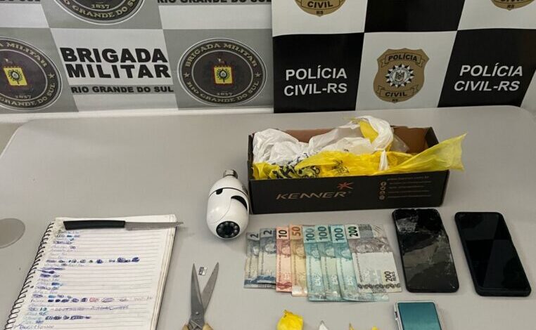 Studio Notícias | Studio TV Homem é preso por tráfico de drogas em Nova Prata após denúncia de violência doméstica