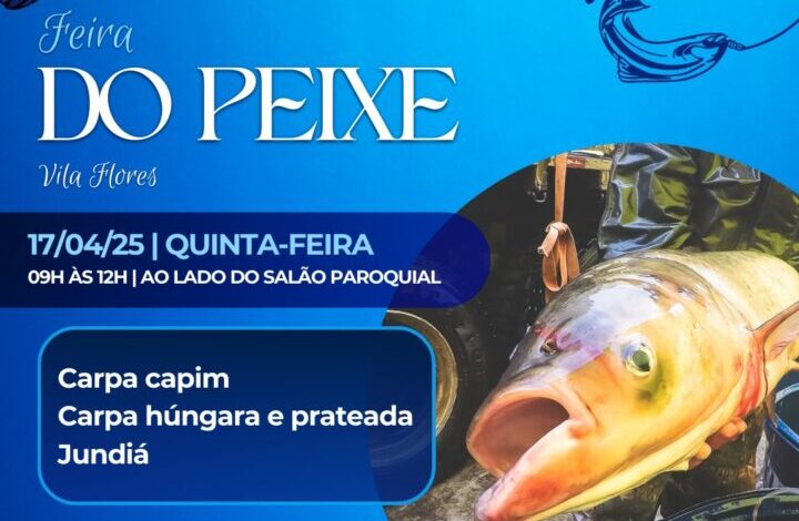 Studio Notícias | Studio TV Feira do Peixe Vivo ocorre na próxima quinta-feira, véspera de feriado