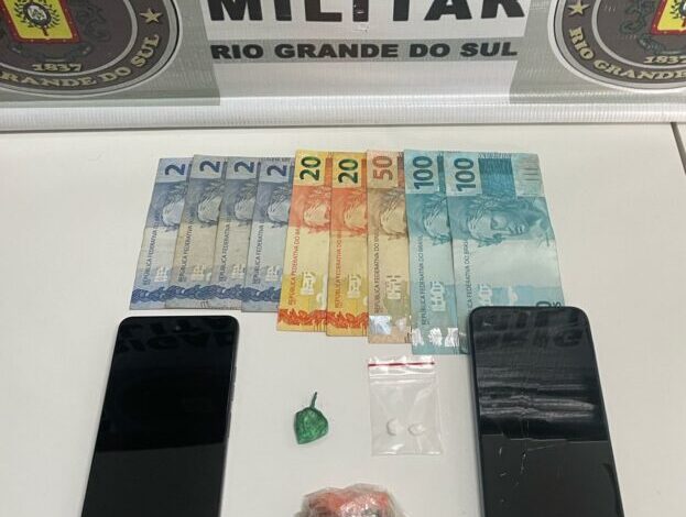 Studio Notícias | Studio TV Brigada Militar prende homem por tráfico de drogas no bairro Citadela, em Nova Prata