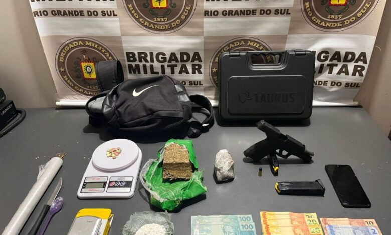 Studio Notícias | Studio TV Brigada Militar prende dupla com drogas e arma em Canela