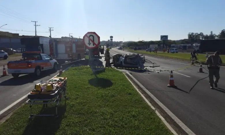 Studio Notícias | Studio TV Grave colisão em Portão deixa uma vítima fatal e feridos