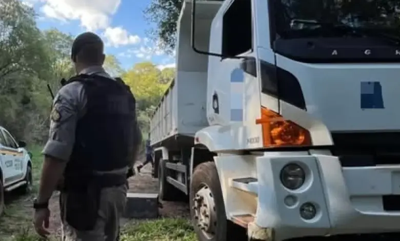Studio Notícias | Studio TV Caminhão furtado em Passo Fundo é recuperado pela Força Tática do 38º BPM em Carazinho