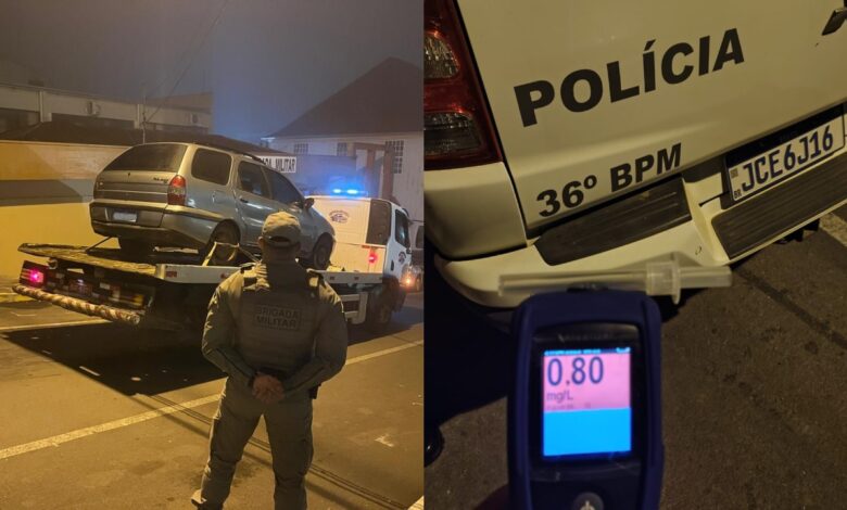 Studio Notícias | Studio TV Homem é preso por embriaguez ao volante em Nova Roma do Sul na madrugada