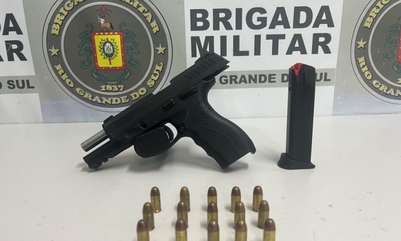 a gun and bullets on a table