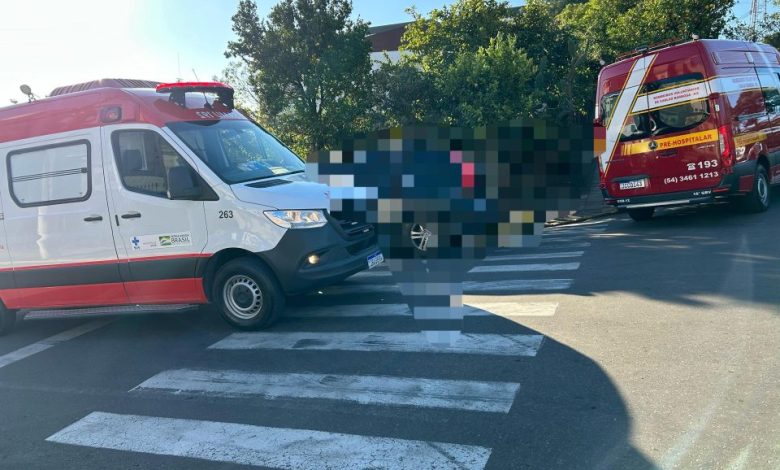 Studio Notícias | Studio TV Mulher e bebê são atropelados em cruzamento movimentado em Carlos Barbosa